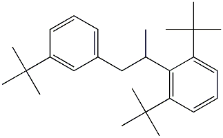 2-(2,6-Di-tert-butylphenyl)-1-(3-tert-butylphenyl)propane Struktur