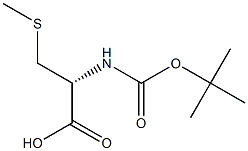 N-(tert-Butoxycarbonyl)-3-(methylthio)-L-alanine Struktur