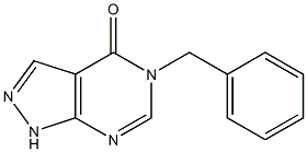 4,5-Dihydro-5-benzyl-1H-pyrazolo[3,4-d]pyrimidin-4-one Struktur