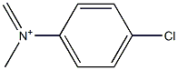 N-(4-Chlorophenyl)-N-methylmethaniminium Struktur