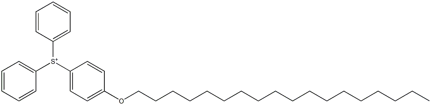 Diphenyl(4-octadecyloxyphenyl)sulfonium Struktur