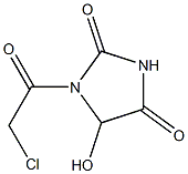 5-Hydroxy-1-(chloroacetyl)imidazolidine-2,4-dione Struktur