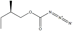 (-)-Azidoformic acid (R)-2-methylbutyl ester Struktur