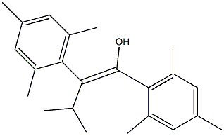 (Z)-1,2-Bis(2,4,6-trimethylphenyl)-3-methyl-1-buten-1-ol Struktur