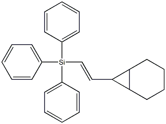 7-[(E)-2-(Triphenylsilyl)ethenyl]bicyclo[4.1.0]heptane Struktur