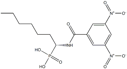 3,5-Dinitro-N-[(1R)-1-phosphonoheptyl]benzamide Struktur