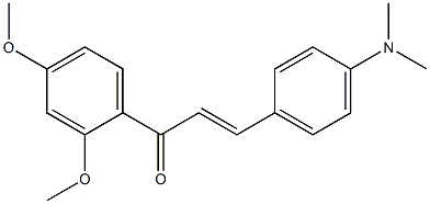 4-Dimethylamino-2',4'-dimethoxy-trans-chalcone Struktur