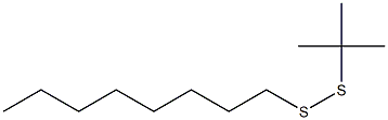 Octyl tert-butyl persulfide Struktur