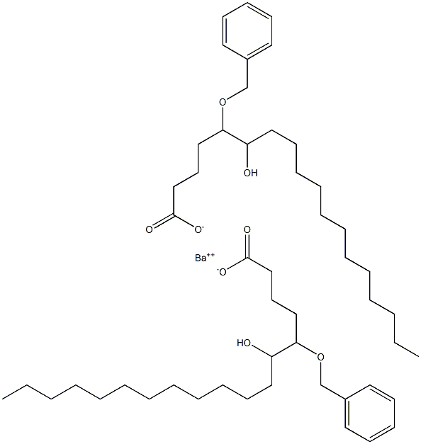 Bis(5-benzyloxy-6-hydroxystearic acid)barium salt Struktur