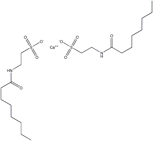 Bis(N-octanoyltaurine)calcium salt Struktur