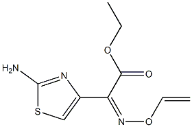 (2-Amino-4-thiazolyl)[(Z)-(vinyloxy)imino]acetic acid ethyl ester Struktur