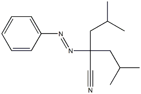 2-Phenylazo-2-isobutyl-4-methylvaleronitrile Struktur