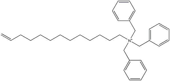 (12-Tridecenyl)tribenzylaminium Struktur