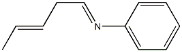 N-(3-Penten-1-ylidene)aniline Struktur