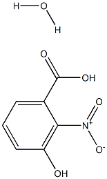 2-Nitro-m-hydroxybenzoic acid monohydrate Struktur