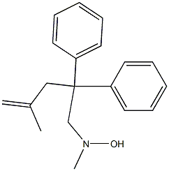 N-Methyl-N-(2,2-diphenyl-4-methyl-4-pentenyl)hydroxylamine Struktur