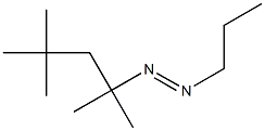 1-Propyl-2-(1,1,3,3-tetramethylbutyl)diazene Struktur