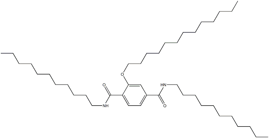 2-(Tridecyloxy)-N,N'-diundecylterephthalamide Struktur