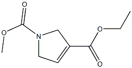 1-(Methoxycarbonyl)-2,5-dihydro-1H-pyrrole-3-carboxylic acid ethyl ester Struktur