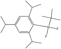 tert-Butyl(2,4,6-triisopropylphenyl)difluorosilane Struktur