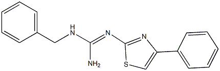 2-[[Amino(benzylamino)methylene]amino]-4-(phenyl)thiazole Struktur