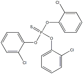 Thiophosphoric acid tris(2-chlorophenyl) ester Struktur