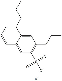 3,5-Dipropyl-2-naphthalenesulfonic acid potassium salt Struktur