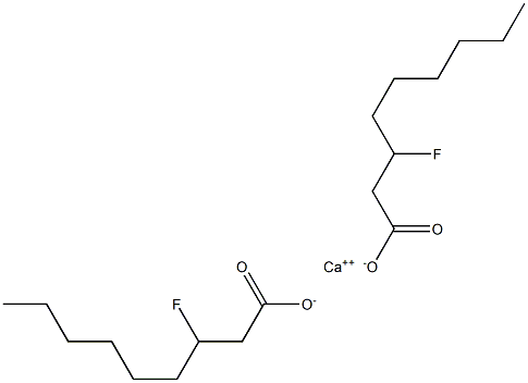 Bis(3-fluorononanoic acid)calcium salt Struktur