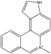 6-Methyl-3H-pyrrolo[3,2-a]phenanthridin-6-ium Struktur