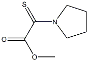 2-Pyrrolizino-2-thioxoacetic acid methyl ester Struktur