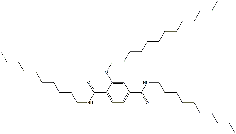 2-(Tridecyloxy)-N,N'-didecylterephthalamide Struktur