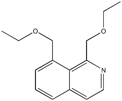 1,8-Bis(ethoxymethyl)isoquinoline Struktur