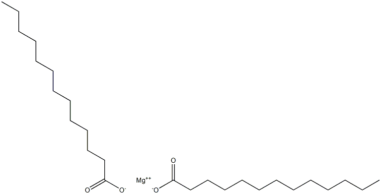 Ditridecanoic acid magnesium salt Struktur