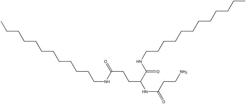 2-[(3-Amino-1-oxopropyl)amino]-N,N'-didodecylpentanediamide Struktur