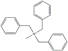 Methyltribenzylaminium Struktur