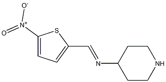 5-Nitro-2-[(piperidin-4-yl)iminomethyl]thiophene Struktur