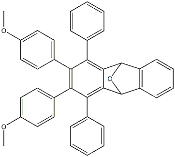 1,4-Diphenyl-2,3-bis(4-methoxyphenyl)-9,10-dihydro-9,10-epoxyanthracene Struktur