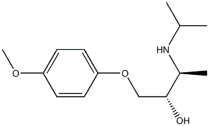 (2S,3S)-1-(4-Methoxyphenoxy)-3-isopropylamino-2-butanol Struktur