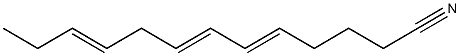 5,7,10-Tridecatrienenitrile Struktur