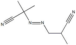 3-(1-Cyano-1-methylethylazo)-2-methylpropiononitrile Struktur