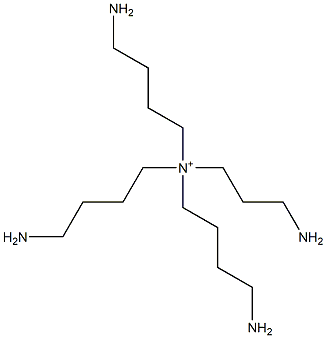 (3-Aminopropyl)tris(4-aminobutyl)aminium Struktur