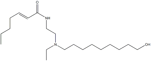 N-[2-[N-Ethyl-N-(9-hydroxynonyl)amino]ethyl]-2-heptenamide Struktur