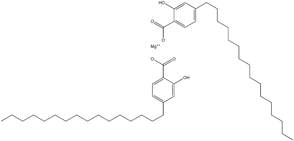 Bis(4-hexadecylsalicylic acid)magnesium salt Struktur