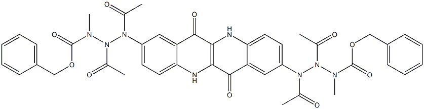 2,8-Bis[[[N-(benzyloxycarbonyl)methylamino]acetylamino]acetylamino]dibenzo[b,g][1,5]naphthyridine-6,12(5H,11H)-dione Struktur