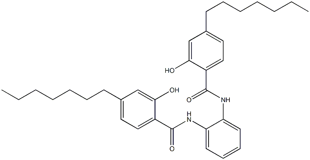 N,N'-Bis(4-heptylsalicyloyl)-o-phenylenediamine Struktur