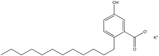 2-Dodecyl-5-hydroxybenzoic acid potassium salt Struktur