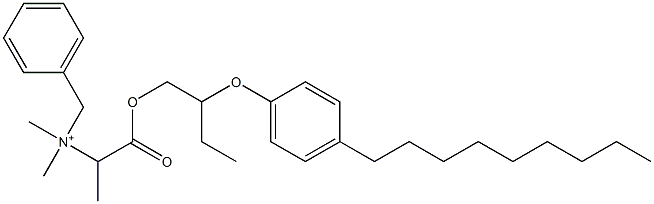 N,N-Dimethyl-N-benzyl-N-[1-[[2-(4-nonylphenyloxy)butyl]oxycarbonyl]ethyl]aminium Struktur