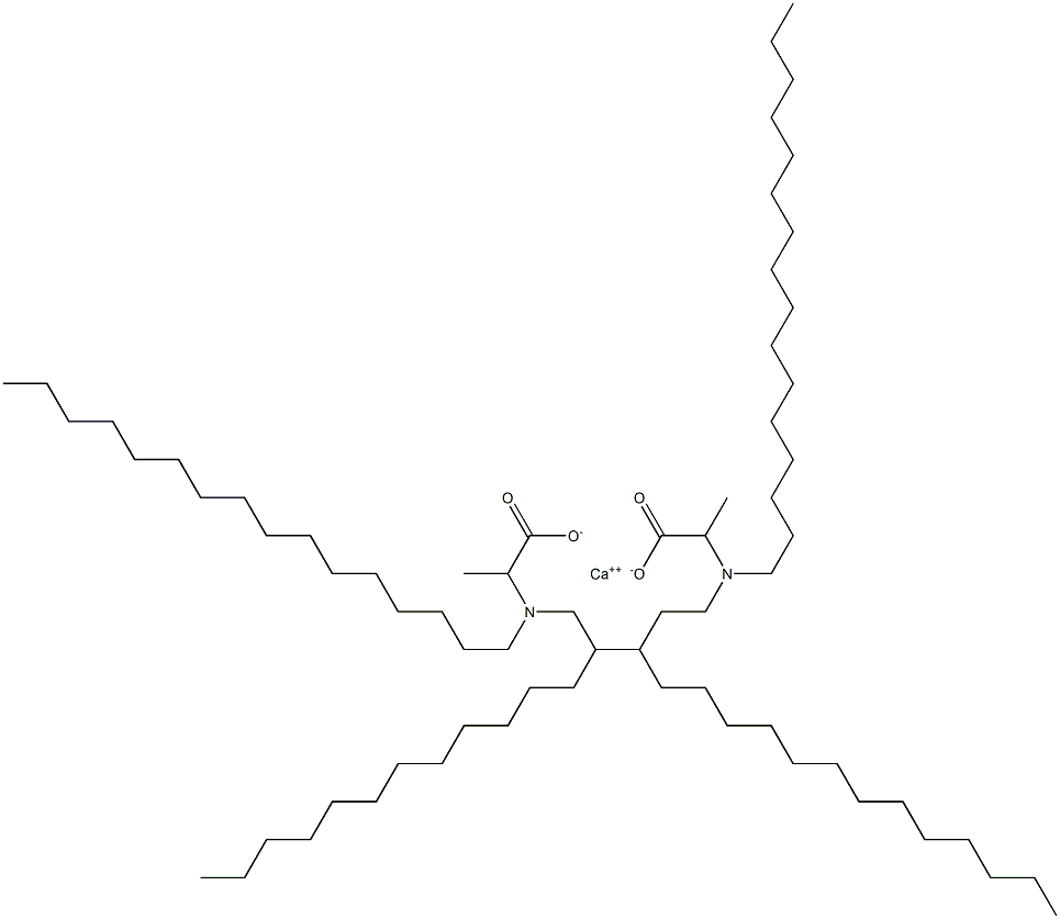 Bis[2-(dihexadecylamino)propanoic acid]calcium salt Struktur