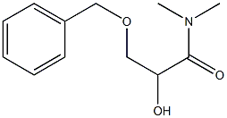 N,N-Dimethyl-2-hydroxy-3-(benzyloxy)propanamide Struktur