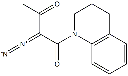 1,2,3,4-Tetrahydro-1-(2-diazo-3-oxobutyryl)quinoline Struktur